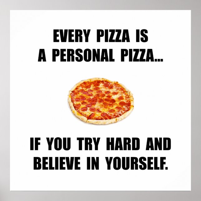 Poster Pizza personnelle (Devant)