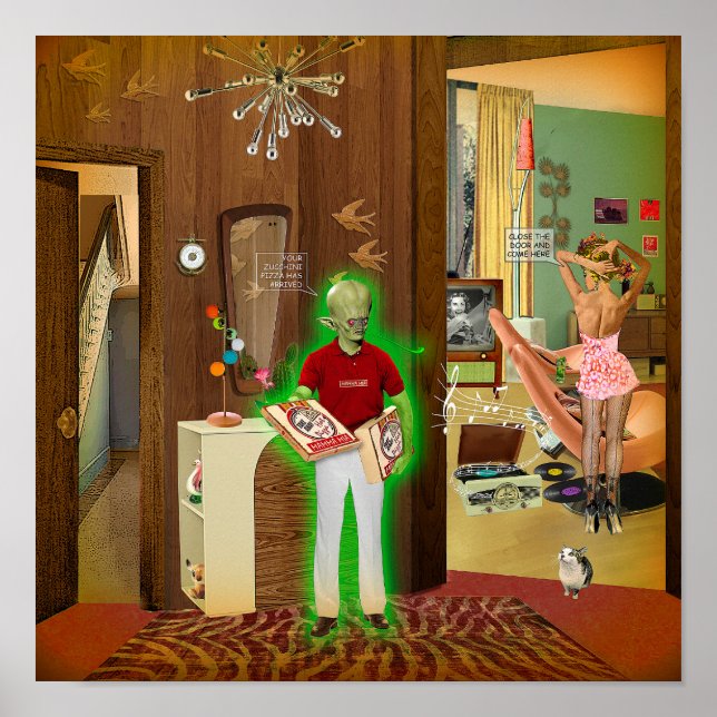 Poster Pizza Zucchini (Devant)