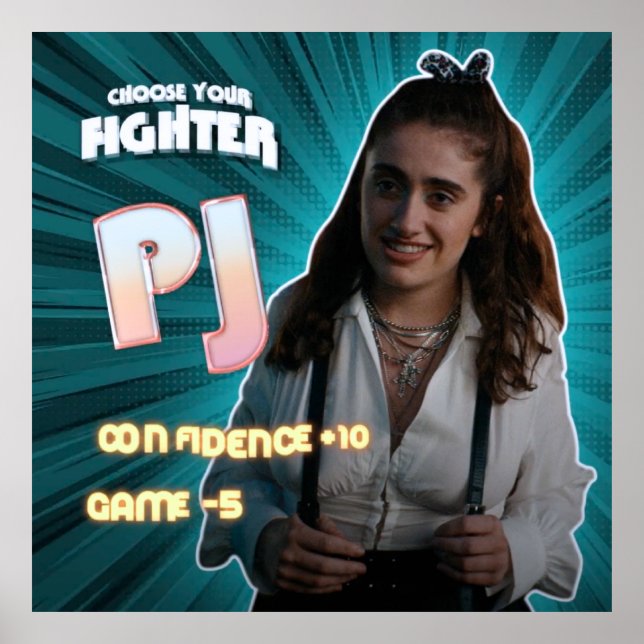 Poster PJ | Caractère de film inférieur | Gay sans talent (Devant)