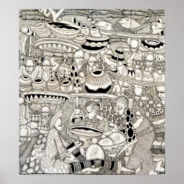 Poster Place du marché (Devant)