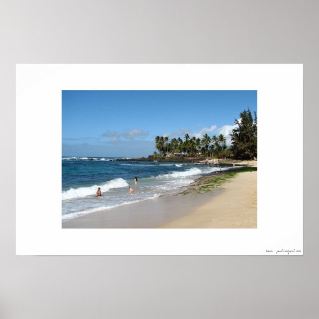 Poster plage (Devant)