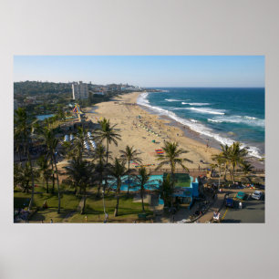 Poster Plage à Margate, côte sud, Kwazulu-Natal 2