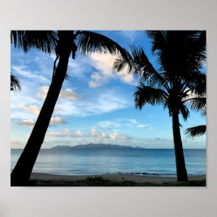 Poster Plage aux Fidji