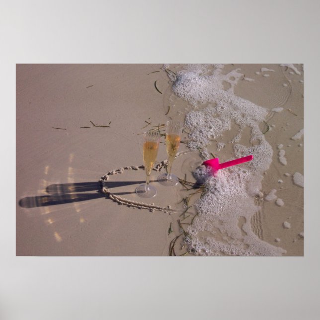 Poster Plage Bubbly par dgallery (Devant)