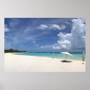 Poster Plage Culebra Porto Rico de flamenco
