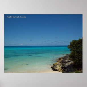 Poster Plage d'Achilles Bay, Bermudes