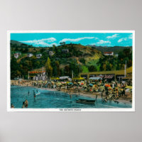 Plage de baignade à Avalon, Catalina Island