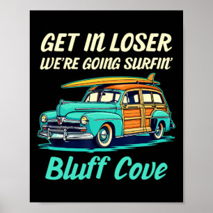 Poster Plage de Bluff Cove Californie Surf Femmes Hommes