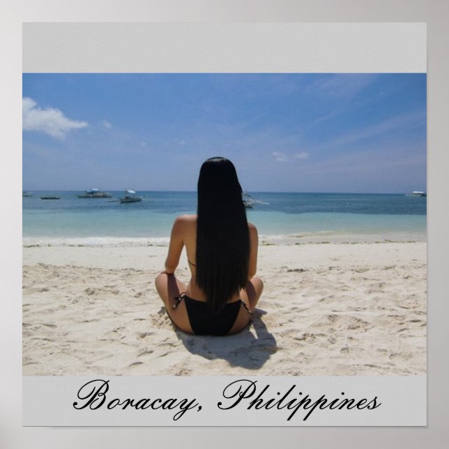 Poster Plage de Boracay (Devant)