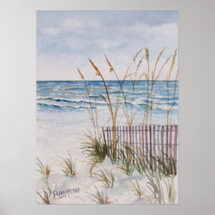 Poster Plage de Bradenton L'île Anna Maria