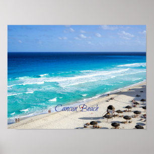 Poster Plage de Cancun, Mexique