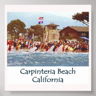 Poster Plage de Carpinteria