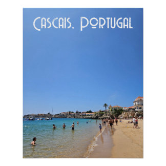 Poster Plage de Cascais, Portugal