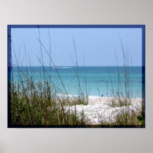 Poster Plage de chaloupe
