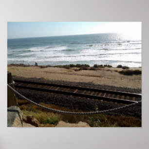 Poster Plage de Del Mar par RZB