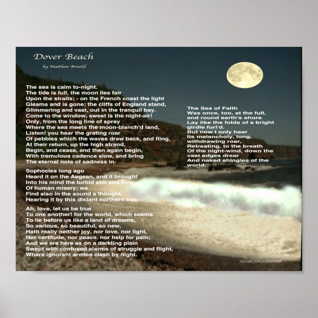 Poster Plage de Dover (Devant)