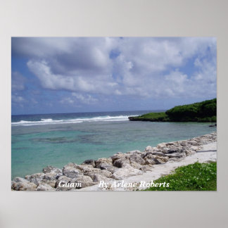 Poster Plage de Guam