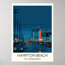 Plage de Hampton New Hampshire Nuit