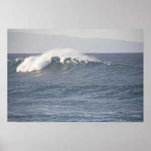 Poster Plage de Hookipa, côte nord de Maui,