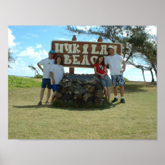 Poster Plage de Hukilau