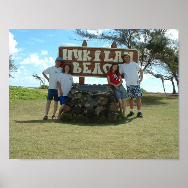 Poster Plage de Hukilau (Devant)