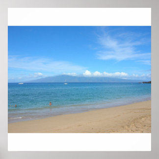 Poster Plage de Kaanapali, Maui