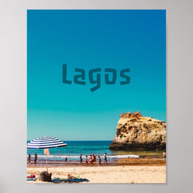 Poster Plage de Lagos (Devant)