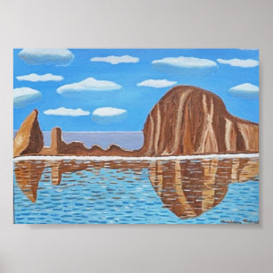 Poster Plage de l'Oregon Cannon