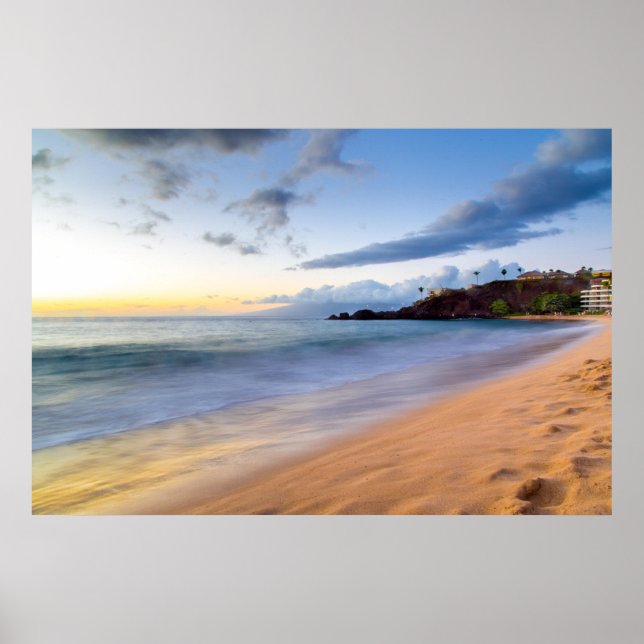 Poster Plage de Maui Black Rock (Devant)