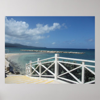 Poster Plage de Montego Bay, Jamaïque