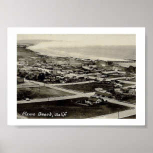 Poster Plage de Pismo, cru de la Californie