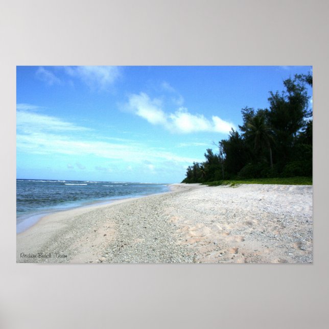 Poster Plage de Ritidian - Guam (Devant)