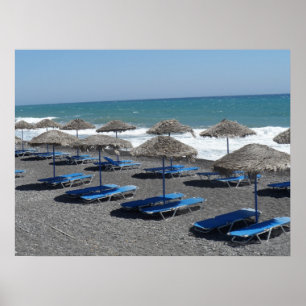 Poster Plage de Santorini, Grèce