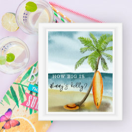 Poster Plage de surf - Quelle est la taille du ventre de