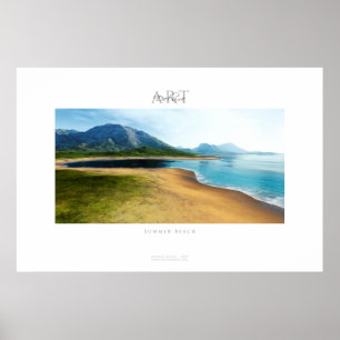 Poster plage d'été