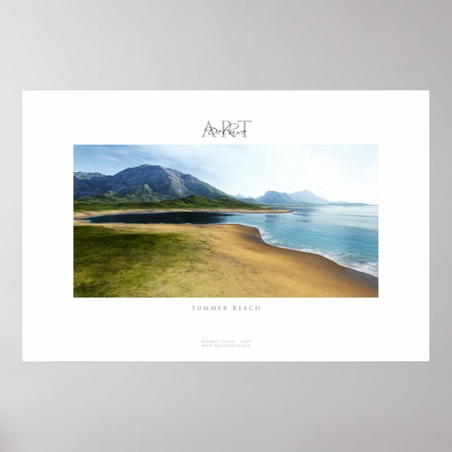Poster plage d'été (Devant)