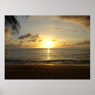 Poster Plage d'Hawaii