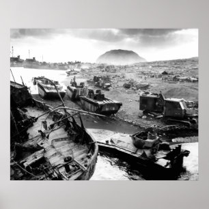 Poster Plage d'Iwo Jima