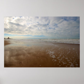 Poster Plage d'Ostende Belgique