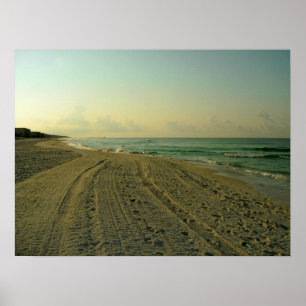 Poster Plage du matin