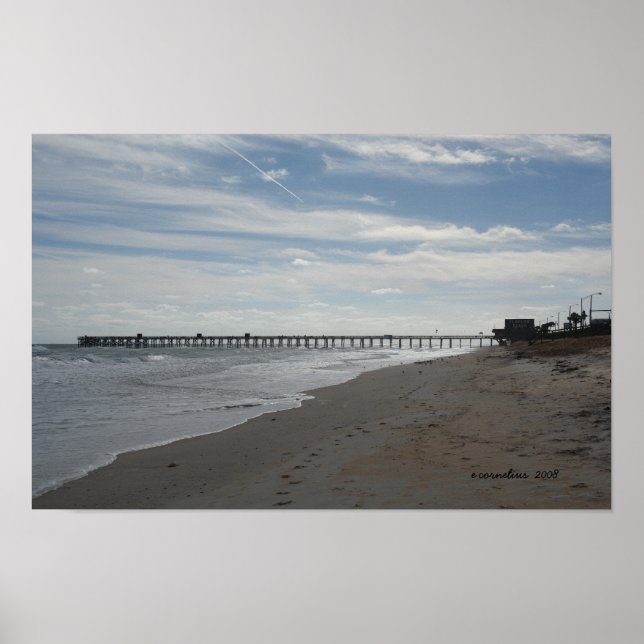 Poster Plage Flagler, FL (Devant)