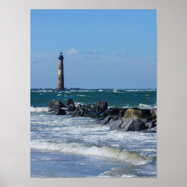 Poster Plage Folly du phare de Morris (Devant)