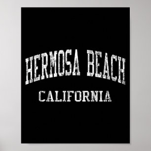 Poster Plage Hermosa Ca J05 Designs de maillots de sport