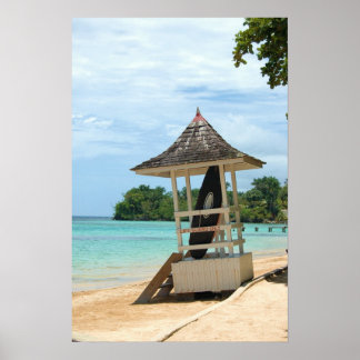Poster Plage jamaïcaine