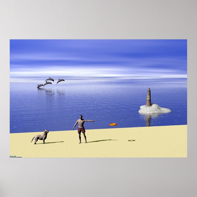 Poster Plage Le Jour (Devant)