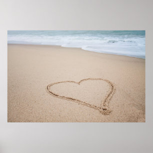 Poster Plage Love I