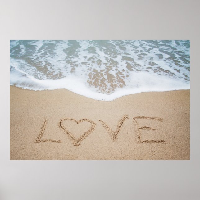 Poster Plage Love II (Devant)
