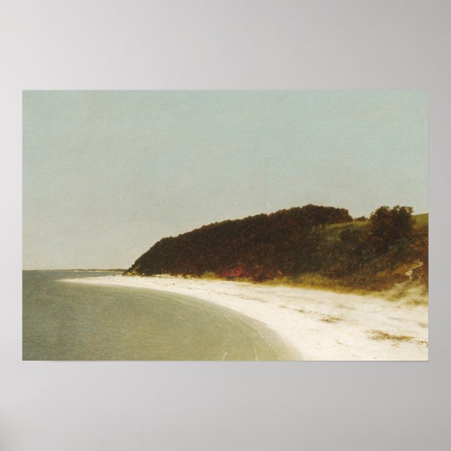 Poster Plage Paysage peinture art classique (Devant)