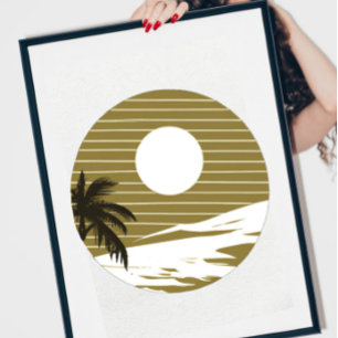 Poster Plage Sunset