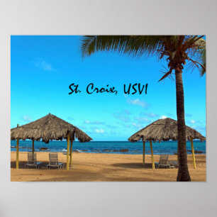 Poster Plage tropicale
